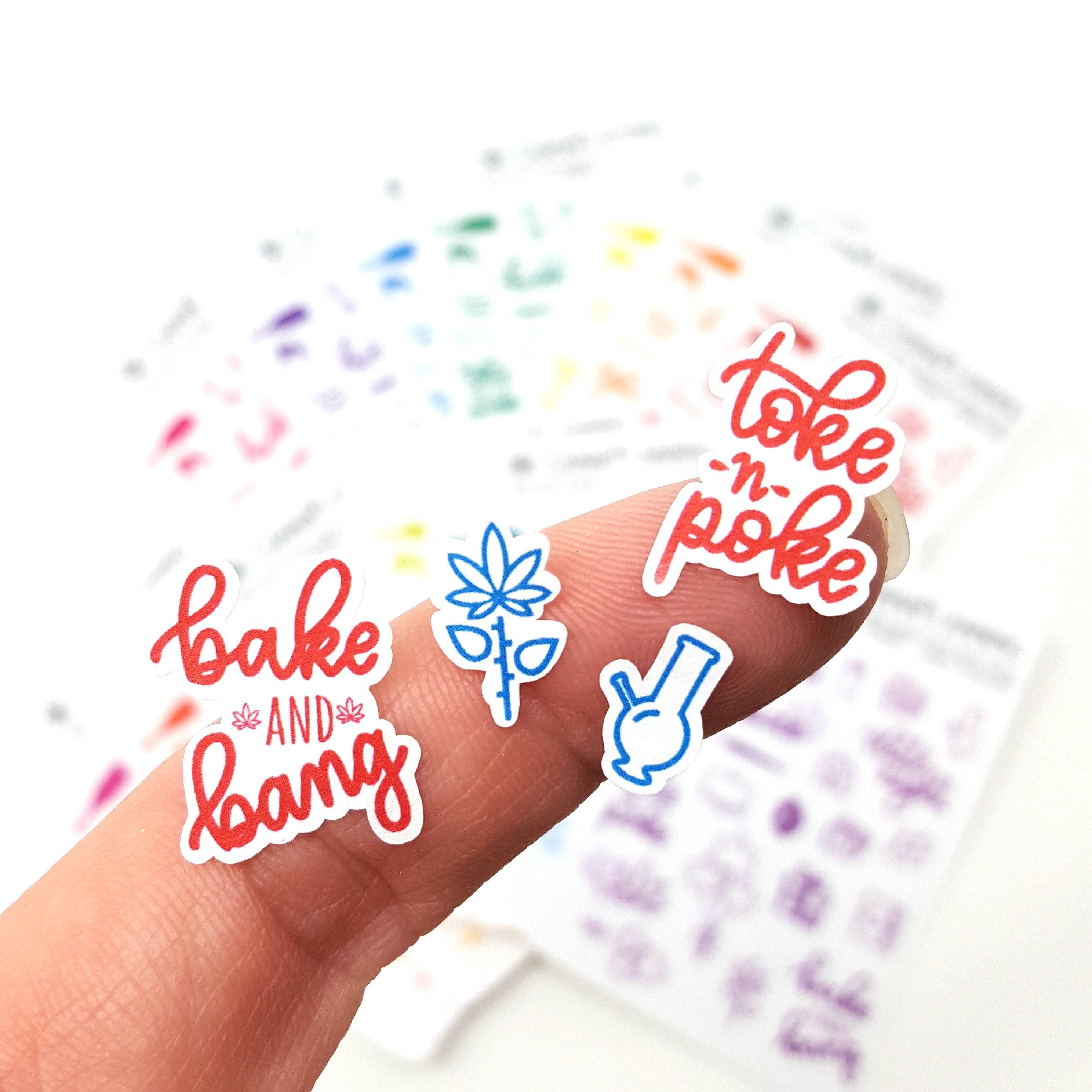 TOKE N POKE Weedy Sticker Kit – CannaPlanning