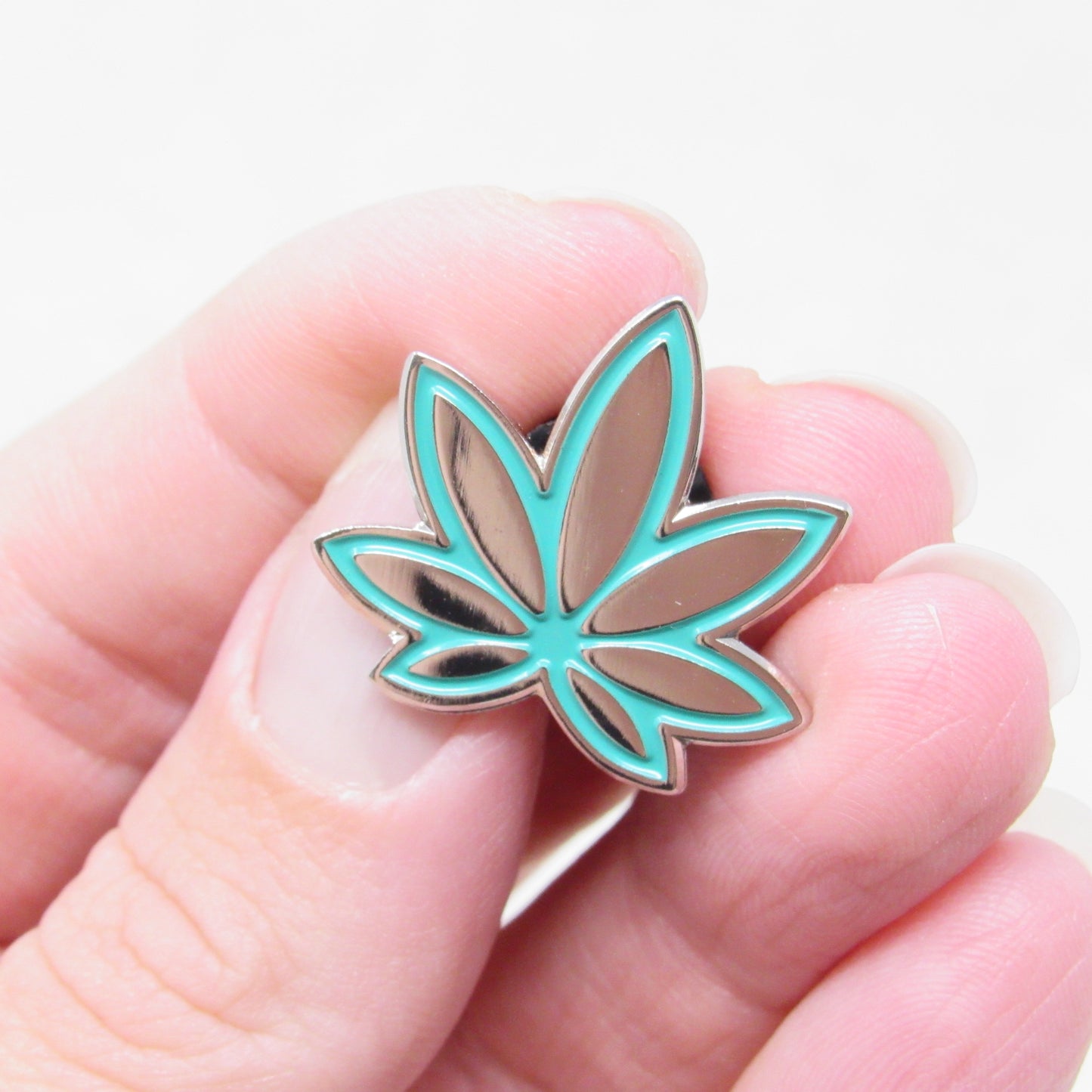 **Free with any purchase over $20** MISFIT Marijuana Leaf Enamel Pins - limit 1 per customer