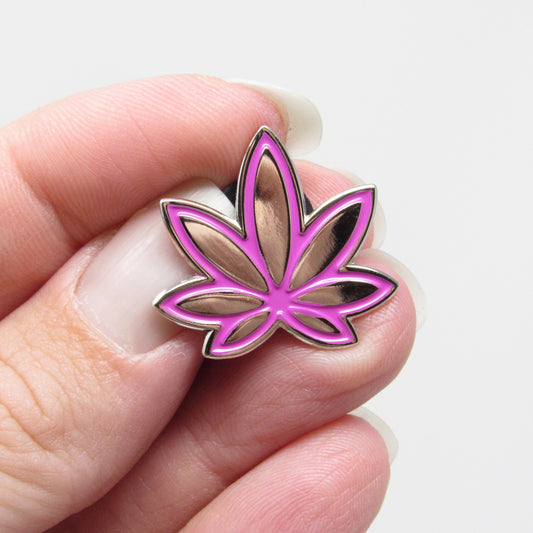 **Free with any purchase over $20** MISFIT Marijuana Leaf Enamel Pins - limit 1 per customer