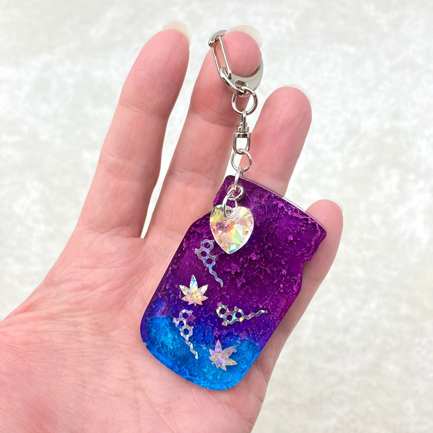 **Free with any purchase over $60** MISFIT Resin and handmade confetti keychains - limit 1 per customer