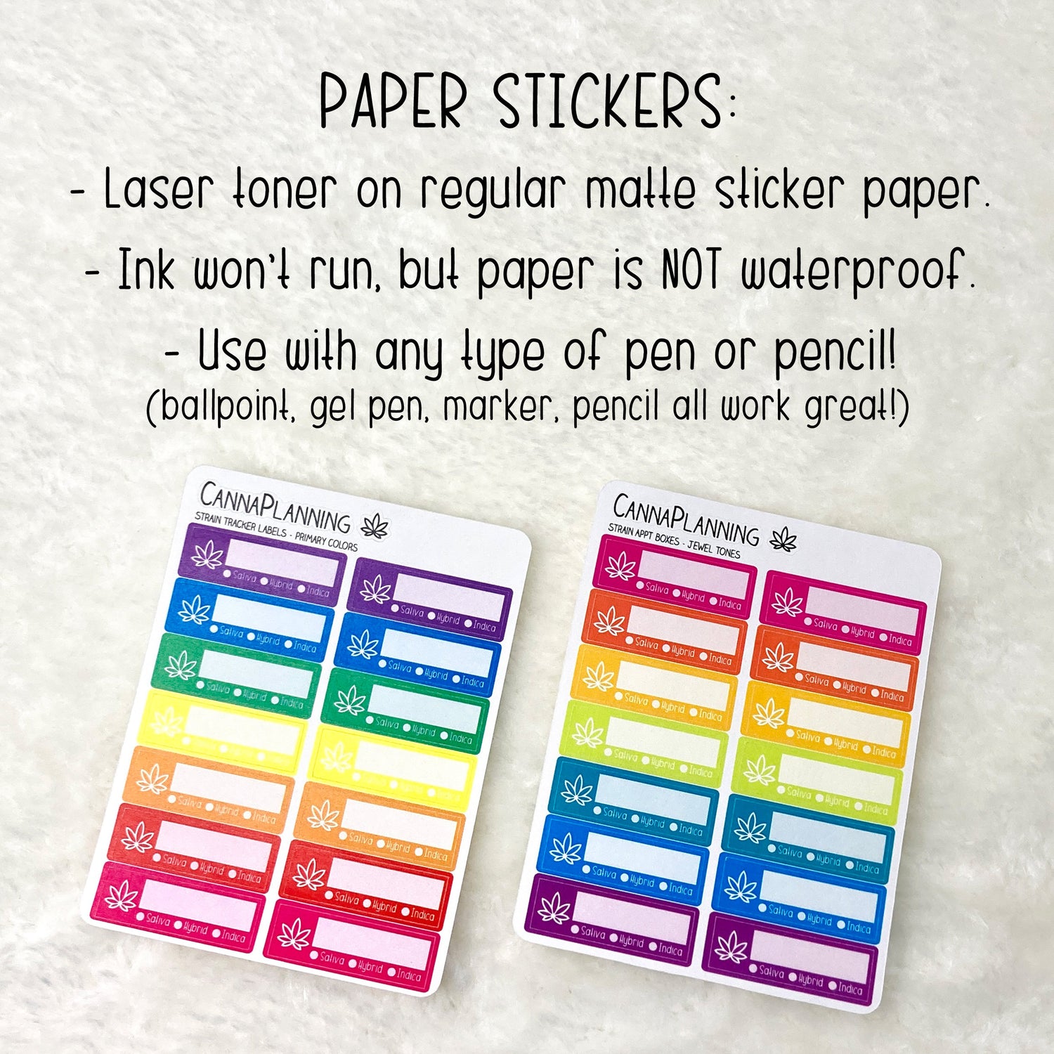 Marijuana Strain Tracker Label Stickers *Retiring Product - final stock*