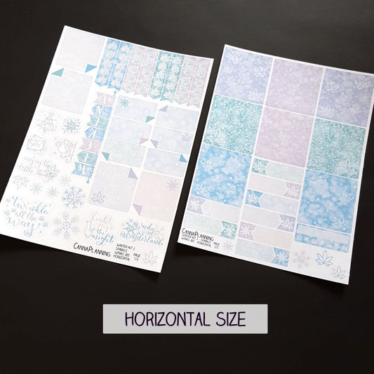 Soft Pastels "Winter Sparkle" Marijuana Sticker Kit *Retiring Design*  (7052483592369)