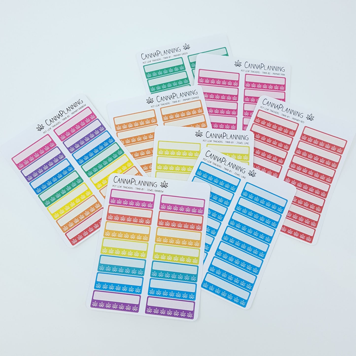 Pot Leaf Habit Tracker Stickers