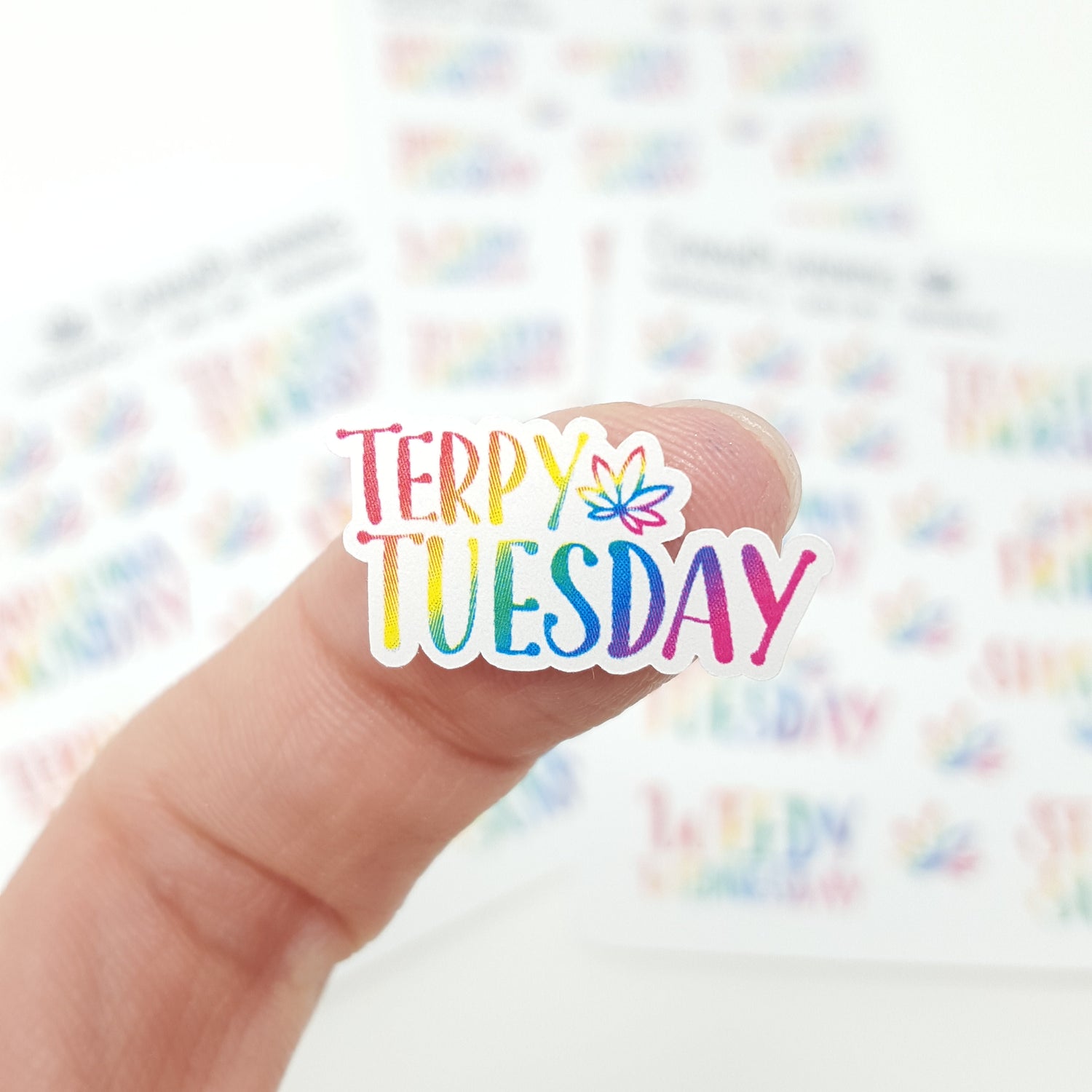 WeedDays Style 1 Hand-Lettered Day of the Week Stickers *Retiring Desi –  CannaPlanning