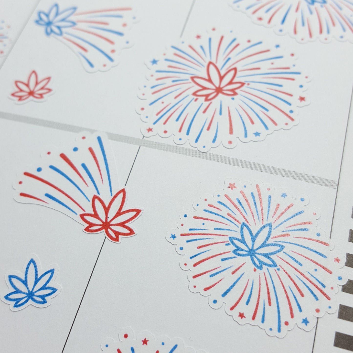 Marijuana Leaf Firework Stickers *Retiring Design - final stock* | Pride 420 Cannabis stickers, 4th of July, canada day, planner stickers