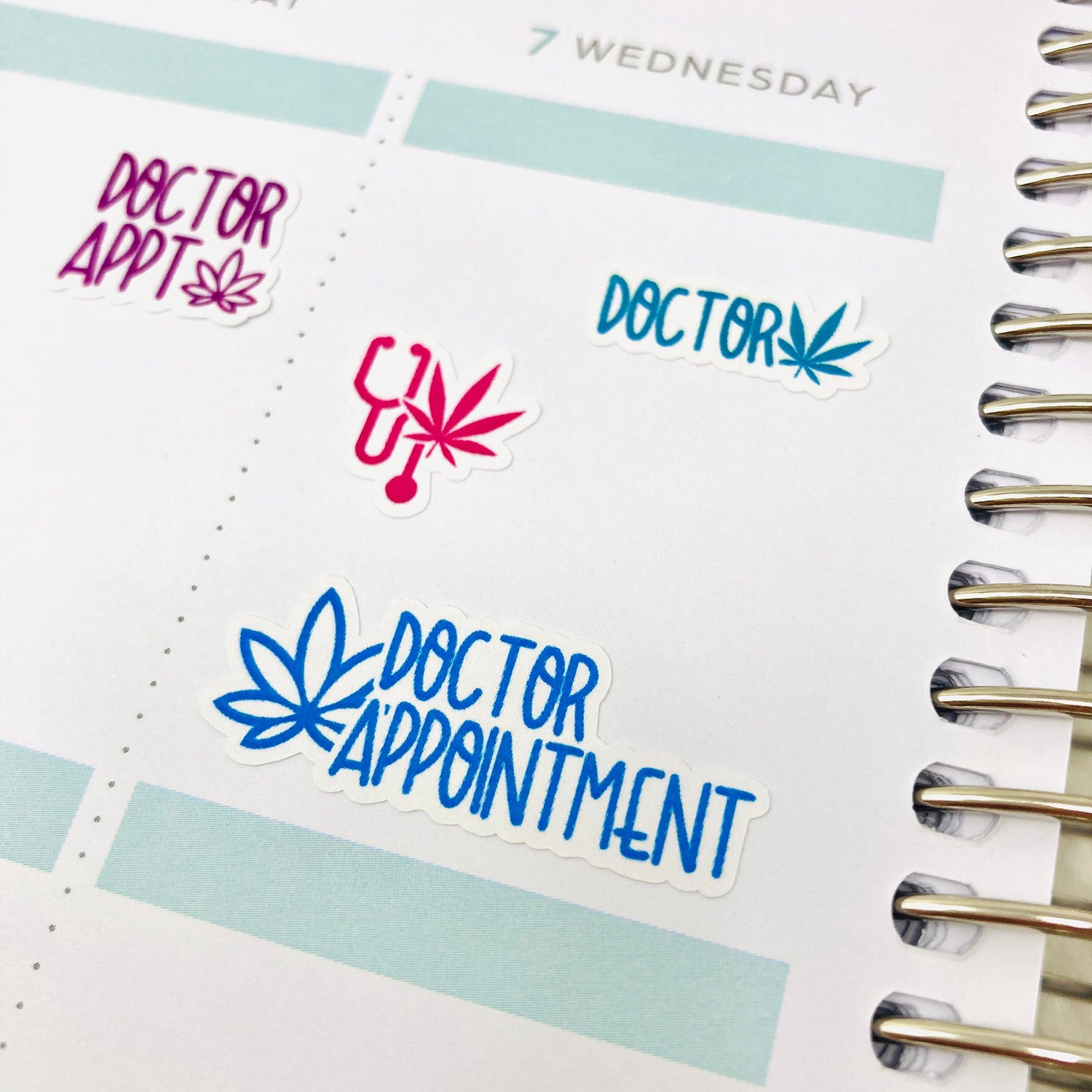 Doctor Appointment Stickers *RETIRING DESIGN - final stock* | lettering marijuana stickers, doctor health stickers, weed cannabis stickers