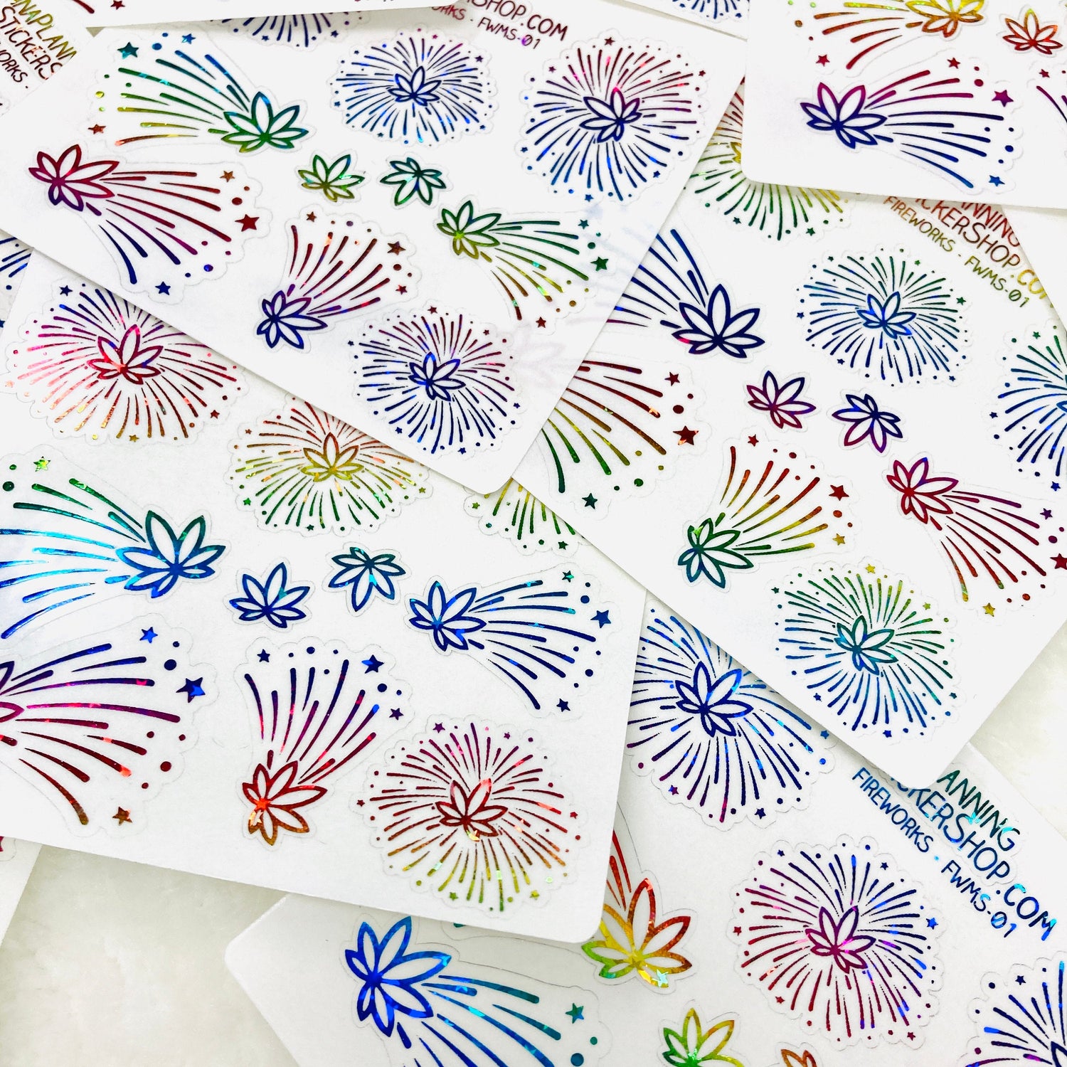 Enjoy! Clear/Transparent Foiled Stickers (#004-CF) : Handmade  Products