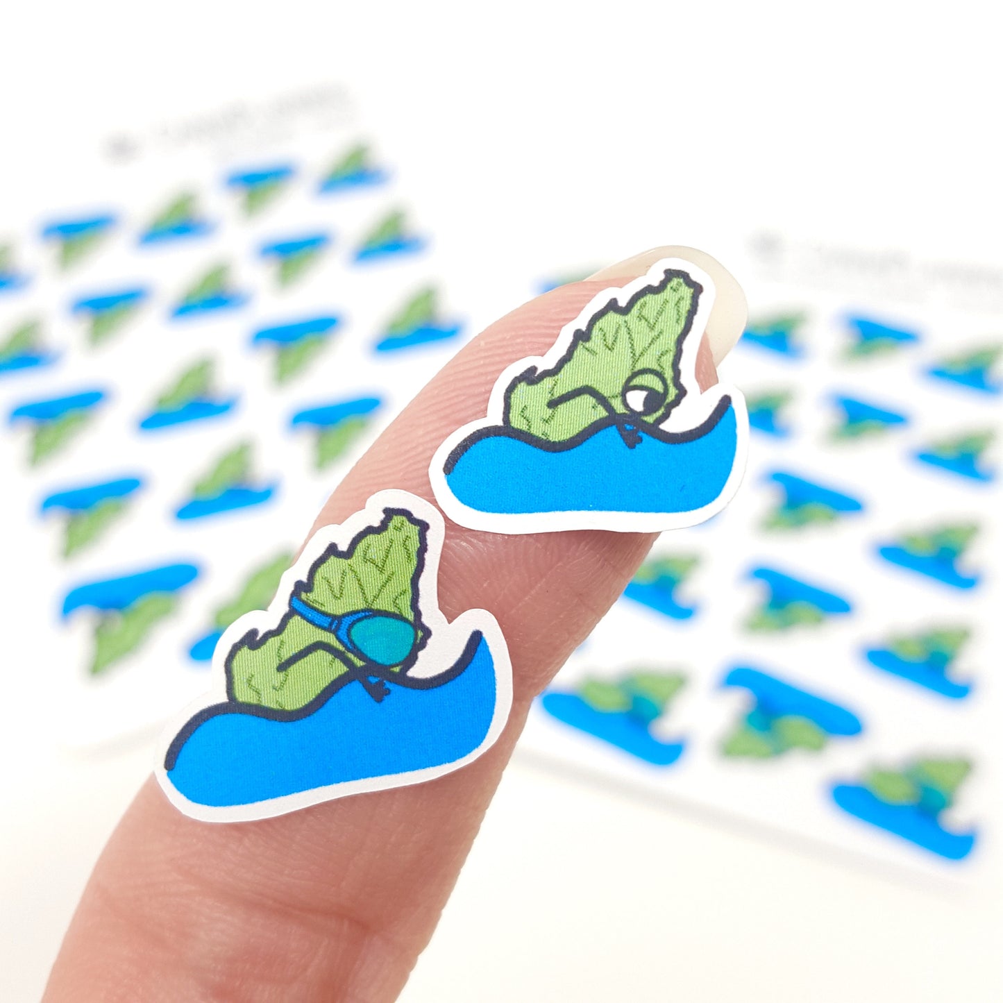 Swimming Buddies Stickers *Retiring Design - final stock* | Weed marijuana sticker, summer stickers, camping stickers, cannabis stickers