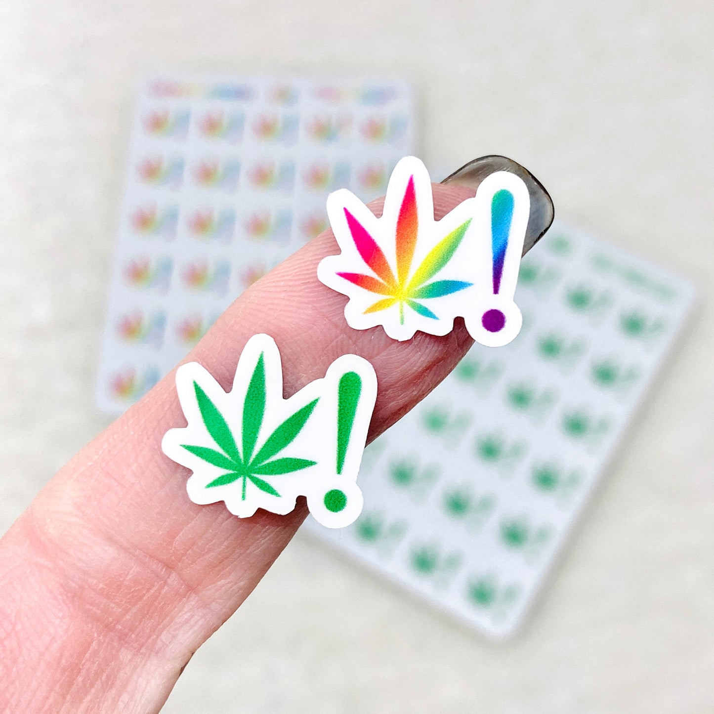 Cannabis Warning Stickers Style 2 (premium vinyl)