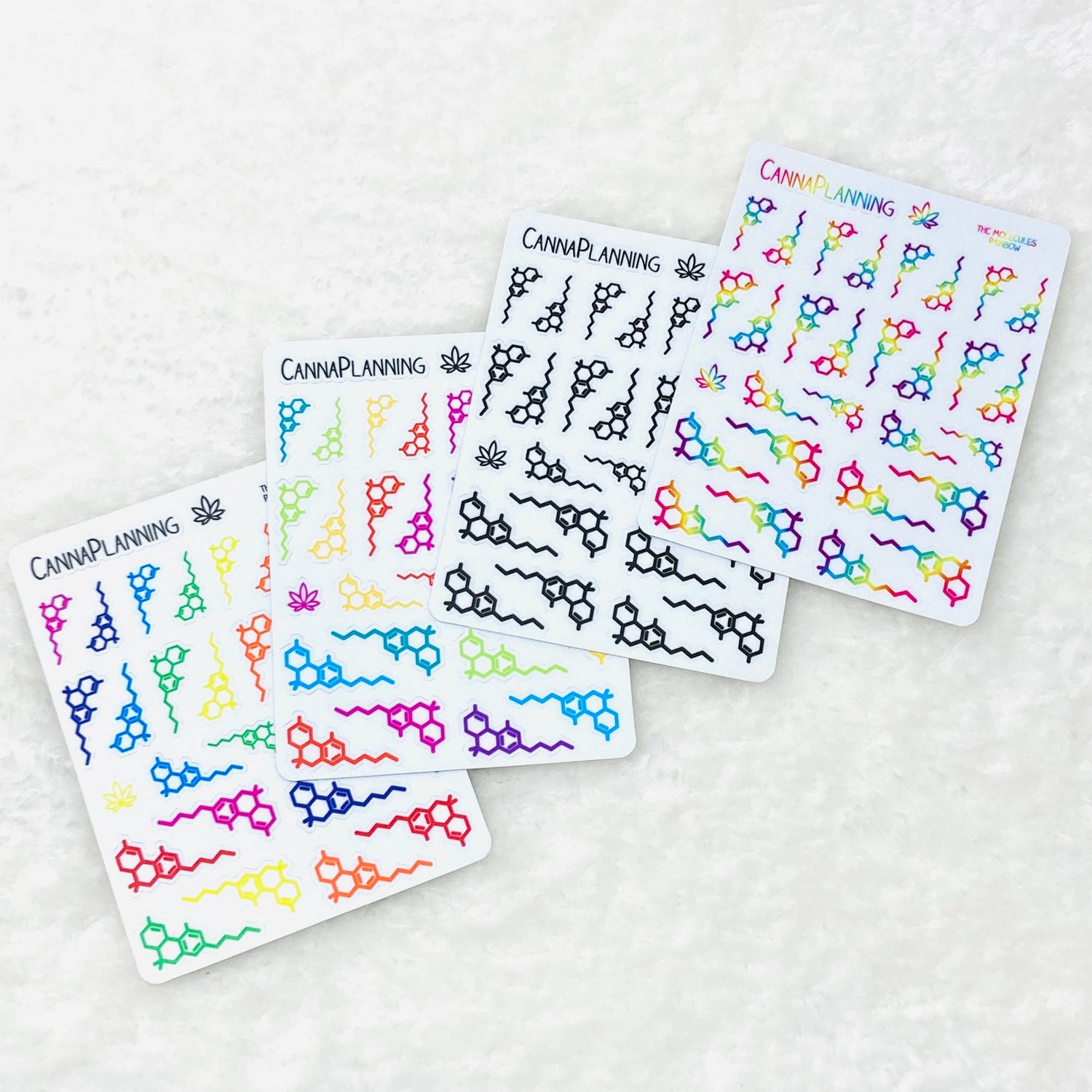 THC Molecule Stickers (Premium Vinyl!)
