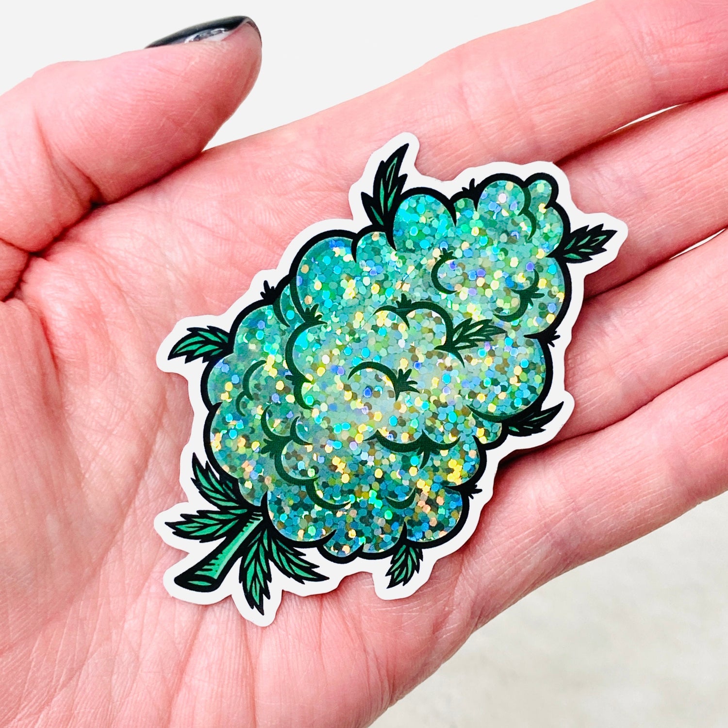 Marine Life Resin Stickers with Glitter